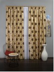 Draperie floare rotunda maro