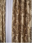 Draperie model baroc crem/maro