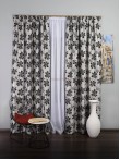 Draperie model flori