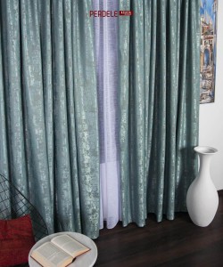 Draperie nisip, turquoise