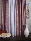 Draperie nisip roz prafuit