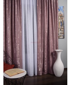 Draperie nisip roz prafuit