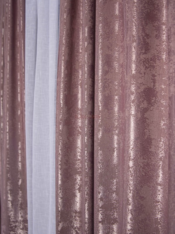 Draperie nisip roz prafuit