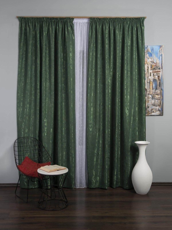 Draperie nisip verde