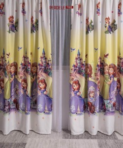 Draperie saten model copii