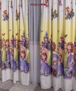 Draperie saten model copii