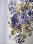Draperie satin, alb/mov