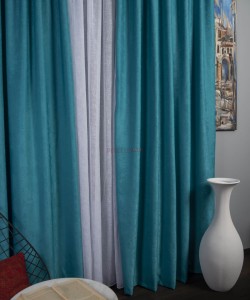 Draperie soft turqoise