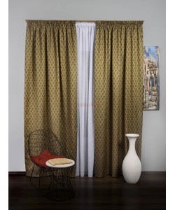 Draperie tafta maro,galben mustar