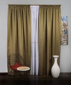 Draperie tafta maro,galben mustar