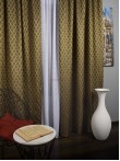 Draperie tafta maro,galben mustar