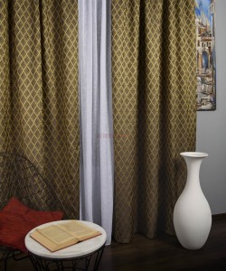 Draperie tafta maro,galben mustar