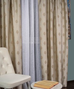 draperie tafta model baroc crem/bej
