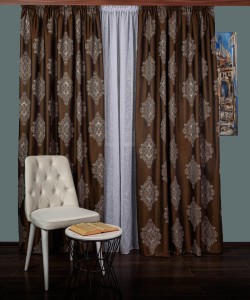 draperie tafta model baroc maro