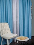 Draperie tip in bleu