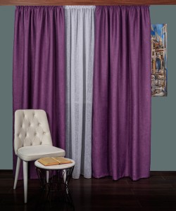 Draperie tip in mov
