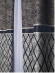 Draperie tip panou argintiu,negru