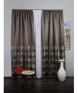 Draperie tip panou auriu,bleu