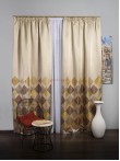 Draperie tip panou auriu,grena,bej