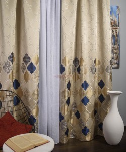 Draperie tip panou bej,albastru