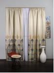 Draperie tip panou bleu,maro