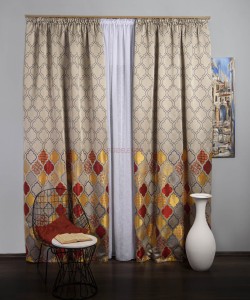 Draperie tip panou galben,rosu,albastru