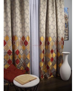 Draperie tip panou galben,rosu,albastru