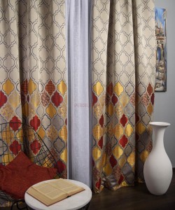 Draperie tip panou galben,rosu,albastru