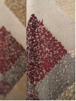 Draperie tip panou grena,bej