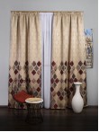 Draperie tip panou grena,gri,bej