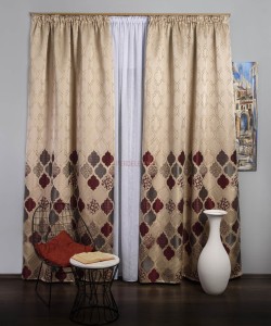 Draperie tip panou grena,gri,bej