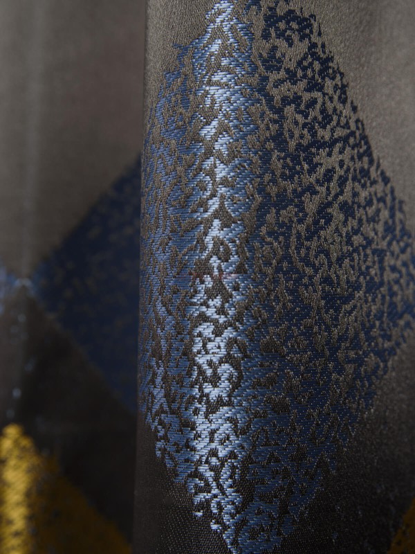 Draperie tip panou gri,bleu,galben