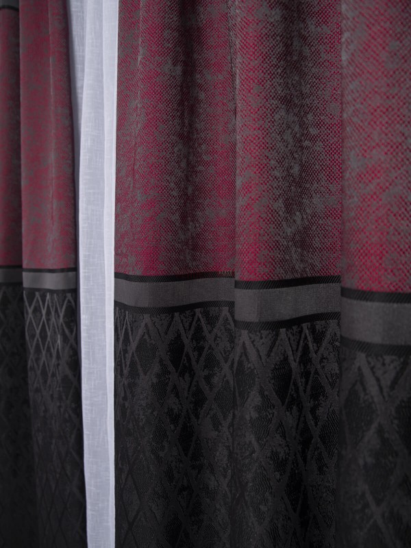Draperie tip panou negru,grena,gri