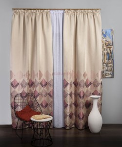 Draperie tip panou roz,lila,bej