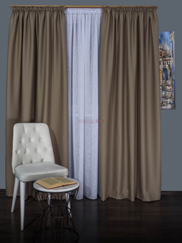 Draperie uni bej 2