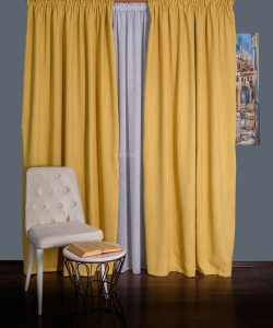 Draperie uni galben