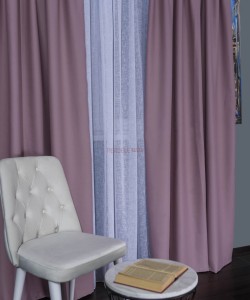 Draperie uni roz