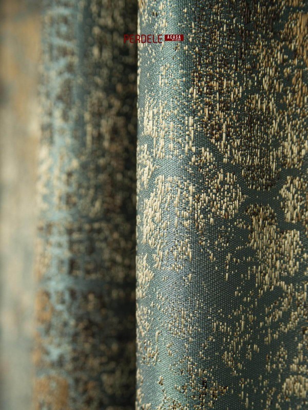 Draperii stofa bleu,bej