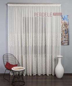 Perdea borangic ivoire