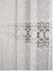 Perdea broderie tip dantela ivoire