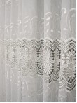 Perdea broderie tip dantela ivoire