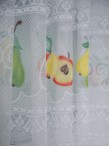 Perdea bucatarie, scurta model fructe