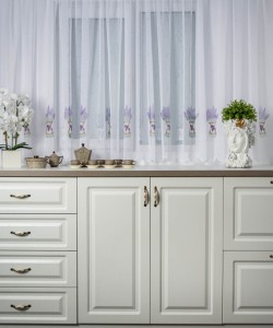 Perdea bucatarie model lavanda