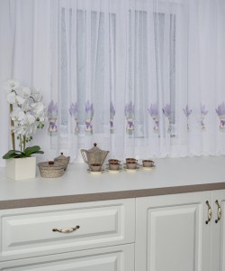 Perdea bucatarie model lavanda