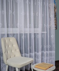Perdea de pascani alba