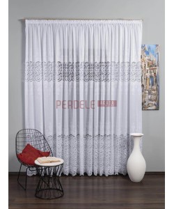 Perdea de pascani alba