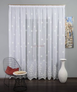Perdea model stelute ivoire