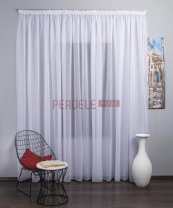Perdea sable, alb
