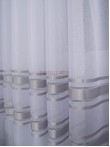 Perdea tip in cristal, alb/gri