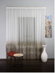 Perdea tulle bordura,maro,mustar